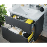 Тумба VITRA SENTO с раковиной, с 2 ящиками, 80 см, с LED подсветкой, цвет матовый антрацит ( ножки 61069 заказываются отдельно ) 60836